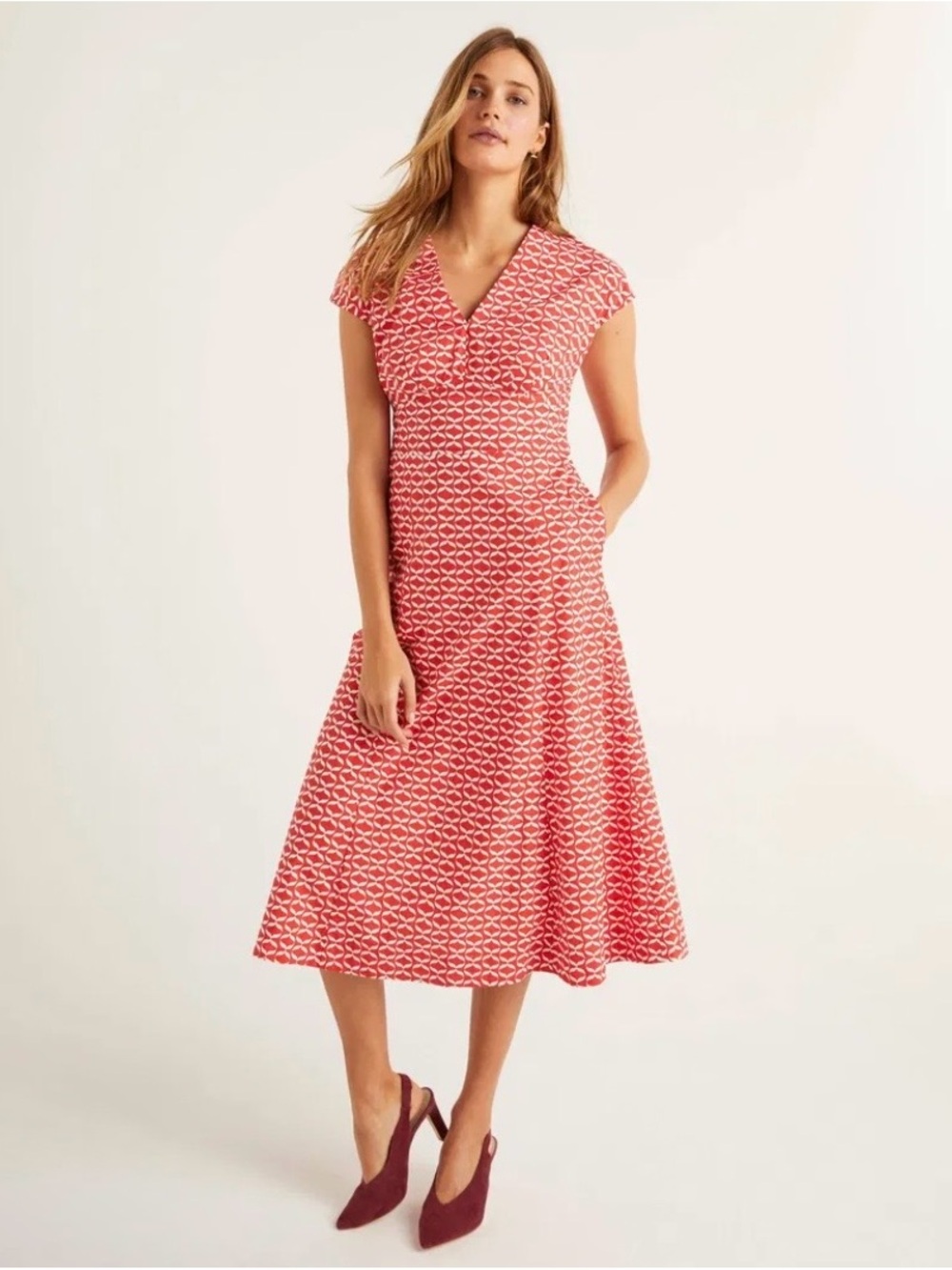 BODEN Natasha Cotton Dress Size 14 MSRP $150